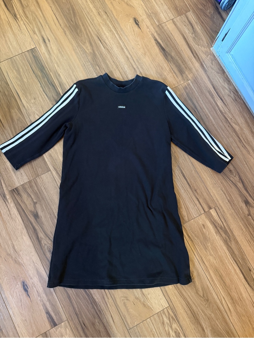 adidas Black 3-Stripes Crew Neck Women’s Dress